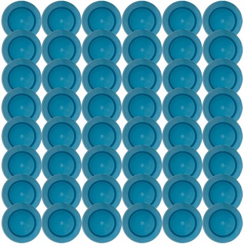 Kit 50 Pratos Plásticos Redondo Duro Refeições Sobremesa