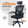 Cadeira de Escritório Presidente Executiva Oficial Legacy - Preto + E-book - 4