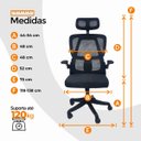 Ver imagem 5 de Cadeira de Escritório Presidente Executiva Oficial Legacy - Preto + E-book