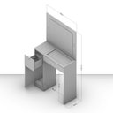 Ver imagem 6 de Penteadeira Bahia 2 Gavetas 1 Porta e Led - Branco