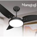 Ver imagem 2 de Ventilador de Teto Maragogi LED 6500K Preto Com 3 Pás de MDF 110V+Controle Ventex