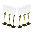 Ver imagem 2 de Kit Descartáveis para Comemorações Taça Champanhe e Prato Refeição 12 Peças Silverplastic