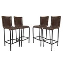 Ver imagem 1 de Conjunto de 4 Banquetas Alta Diplomata de Fibra Sintética