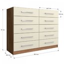 Ver imagem 4 de Cômoda Vitoria 10 Gavetas - Panorama Móveis