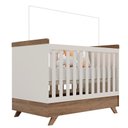 Ver imagem 2 de Berço Americano Vitória e Cômoda Infantil Retro Maya Off White Carvalho – Carolina