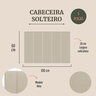 Cabeceira Solteiro 100x60 Cama Box Modulada Reta - 2
