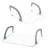 Mini Varal Portátil Secador de Roupas Lavanderia Janelas Varanda Porta Box Banheiro - 1