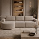 Ver imagem 4 de Sofá Retrátil e Reclinável 5 Lugares 292cm com Chaise Encantus Cappuccino