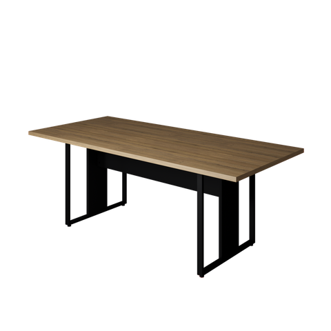 Mesa Reunião Retang Atc30 2,00 X 0,90 Pé Quadro Macadamia/pr