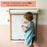 Lousa para Crianças Painel Criativo Educativo Montessori para Desenhar e Colorir - Kraft - 7