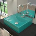 Ver imagem 1 de Kit Cuba Q39 Torneira Luxo 1195 Metal Válvula Click 1 Polegada G Sifão Pvc Flexível Compace