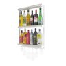 Adega Bar Suspensa em MDF para 18 Garrafas e 6 Taças - Branco - 4