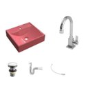 Ver imagem 2 de Kit Cuba Q39 Torneira Luxo 1195 Metal Válvula Click 1 Polegada G Sifão Pvc Flexível Compace