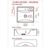 Kit Cuba Q39 Torneira Luxo 1195 Metal Válvula Click 1 Polegada G Sifão Pvc Flexível Compace - 8