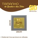 Ver imagem 6 de Kit 6 Quadros Porta Retrato Foto 15x15 Paspatur Preto 20x20