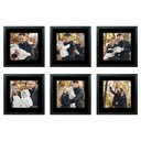 Ver imagem 1 de Kit 6 Quadros Porta Retrato Foto 15x15 Paspatur Preto 20x20