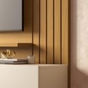 Ver imagem 3 de Painel para TV até 70 Polegadas com 3 Portas e 2 Prateleiras Multimóveis Crcol-PTV032 Madeirado/