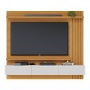 Ver imagem 2 de Painel para TV até 70 Polegadas com 3 Portas e 2 Prateleiras Multimóveis Crcol-PTV032 Madeirado/