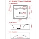 Ver mais imagens de Kit Cuba Q39 Torneira 1198 Metal Válvula 1 Polegada Sifão Pvc Flexível Compace