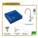 Ver imagem 3 de Kit Cuba Q39 Torneira 1198 Metal Válvula 1 Polegada Sifão Pvc Flexível Compace
