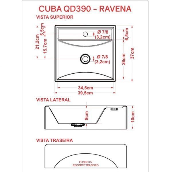 Kit Cuba Q39 Torneira 1198 Metal Válvula 1 Polegada Sifão Pvc Flexível Compace - 8