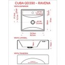 Ver mais imagens de Kit Cuba Q39 Torneira 1198 Metal Válvula 1 Polegada Sifão Pvc Flexível Compace