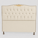 Ver imagem 2 de Cabeceira Cama Casal King Greta 195cm Estofada Corino Design Clássico