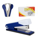 Ver imagem 1 de Kit Grampeador e Extrator de Grampos 3 Peças Azul - Quanhe