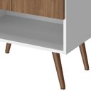 Ver imagem 6 de Balcão Gabinete para Banheiro com Pés 60cm Ramona B06 Branco Carvalho - Lyam Decor
