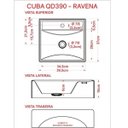 Ver mais imagens de Kit Cuba Q39 Torneira 1198 Metal Válvula 1 Polegada Sifão Pvc Flexível Compace