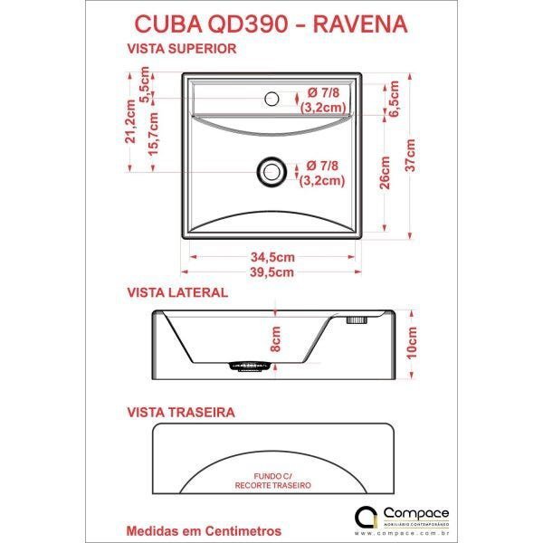 Kit Cuba Q39 Torneira 1198 Metal Válvula 1 Polegada Sifão Pvc Flexível Compace - 8