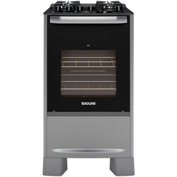 Fogão Suggar Best Glass 4 Queimadores Mesa Vidro Prata Inox Fgvbg410prix Bivolt - 2