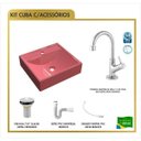 Ver imagem 3 de Kit Cuba Q39 Torneira 1198 Metal Válvula 1 Polegada Sifão Pvc Flexível Compace