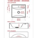 Ver mais imagens de Kit Cuba Q39 Torneira 1198 Metal Válvula 1 Polegada Sifão Pvc Flexível Compace