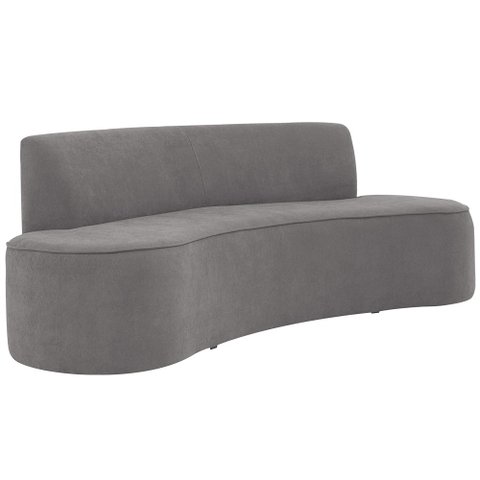 Sofá 3 Lugares 210cm Mônaco Bouclé Cinza - Nexta Casa