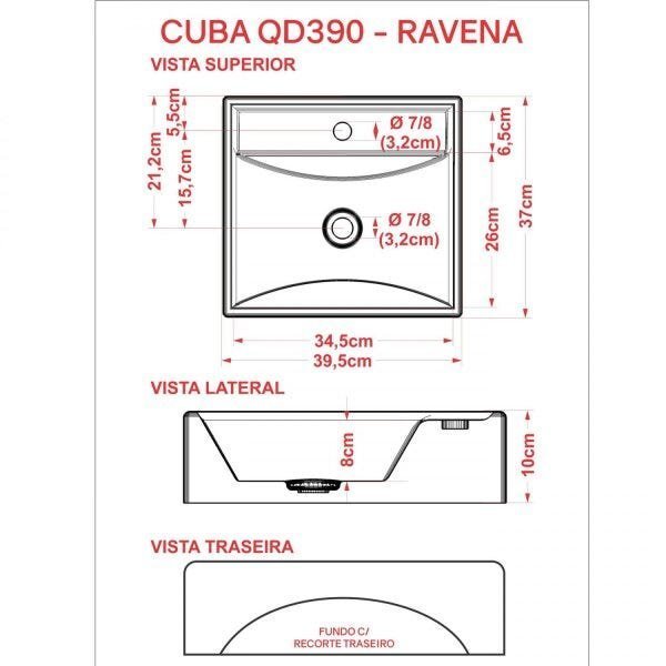 Kit Cuba Q39 Torneira 1198 Metal Válvula 1 Polegada Sifão Pvc Flexível Compace - 8