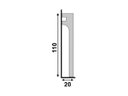 Ver imagem 2 de Rodapé Poliest Reforma 548 Branco 11cm Santa Luzia (cx 11br)
