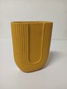 Ver imagem 5 de Vaso Turim Decorativo Cachepô Enfeite 28x21x9cm Cerâmica Amarelo