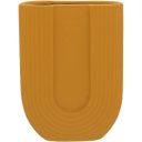 Ver imagem 1 de Vaso Turim Decorativo Cachepô Enfeite 28x21x9cm Cerâmica Amarelo