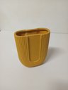 Ver imagem 3 de Vaso Turim Decorativo Cachepô Enfeite 28x21x9cm Cerâmica Amarelo