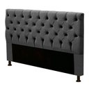 Ver imagem 1 de Cabeceira Estofada Box Queen Size 160cm Linho Grafite