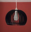 Ver imagem 1 de Luminária Teto tipo Pendente em MDF - Completa - Cor: Preta