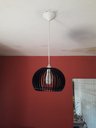 Ver imagem 3 de Luminária Teto tipo Pendente em MDF - Completa - Cor: Preta