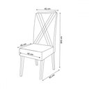 Ver imagem 4 de Mesa de Jantar 8 Lugares Daniela com Vidro Mel/marfim/off White - Viero Móveis