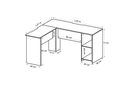 Ver imagem 4 de Mesa Escrivaninha Em L Para Escritório Martha 100% Mdf (pc)