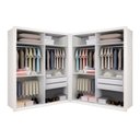 Ver imagem 1 de Closet Casal sem Portas 4 Gavetas Júlia Duo -Mt- Rei de Casa Branco