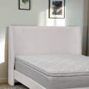 Ver imagem 1 de Cabeceira Estofada Montreal 175cm para Cama Box Queen Size Bouclê - Sofa Store:bouclê Cinza Claro