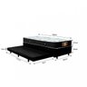 Cama Box Solteiro com Cama Auxiliar 34x88x188cm Atenas Mga Colchões - 3