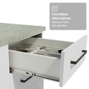 Ver imagem 3 de Kit Balcão + Cristaleira 70cm Branco Agata Madesa 01 Branco
