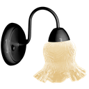 Ver imagem 1 de Arandela Colonial Classic de Parede com Tulipa Caracol:âmbar/cobre/110/220